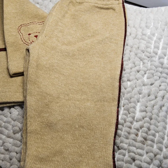 NWT Size 6 months Boya 2 piece Jacadi Tan and red Baby Outfit - Picture 2 of 10